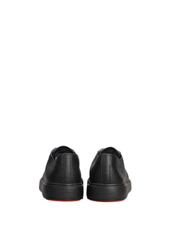 Santoni sneaker Dames in pelle da uomo black