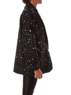 Emme Marella RANCH cappotto con paillettes da donna nero