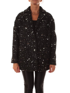 Emme Marella RANCH cappotto con paillettes da donna nero
