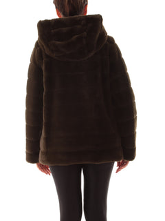 Emme Marella SEM ecopelliccia da donna cachi scuro