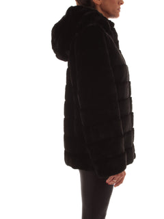 Emme Marella SEM ecopelliccia da donna nero