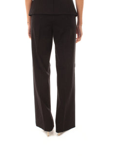 Emme Marella POLA pantaloni dritti da donna nero