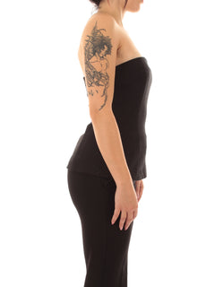 Emme Marella SULMONA top a fascia da donna nero