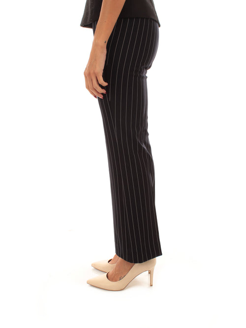 Emme Marella BARABBA pantalone in jersey da donna blu gessato