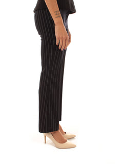 Emme Marella BARABBA pantalone in jersey da donna blu gessato