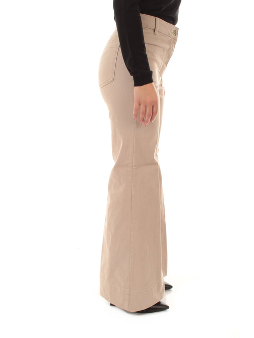 Emme Marella RUSPA pantalone slim flare da donna cacha