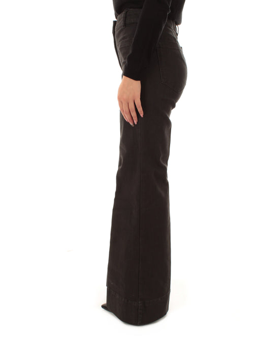 Emme Marella RUSPA pantalone slim flare da donna grigio scuro