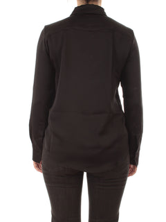 Emme Marella FLERES camicia in raso martellato da donna nero