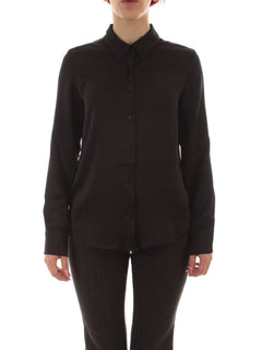 Emme Marella FLERES camicia in raso martellato da donna nero