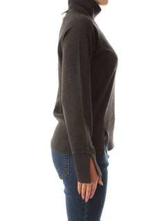 Emme Marella AQUILE maglia in viscosa stretch da donna grigio melange