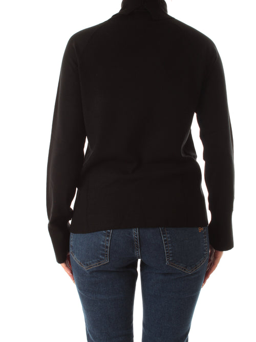 Emme Marella AQUILE maglia in viscosa stretch da donna nero