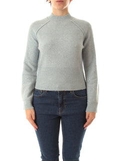 Emme Marella VENOSA maglia cropped da donna azzurro