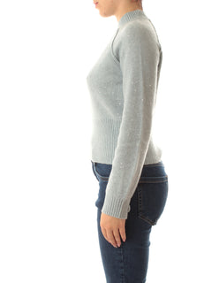 Emme Marella VENOSA maglia cropped da donna azzurro