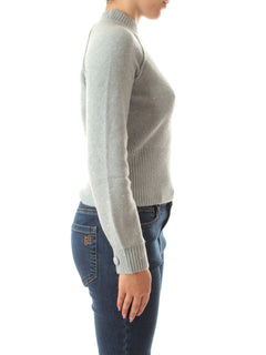 Emme Marella VENOSA maglia cropped da donna azzurro