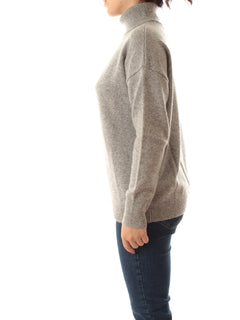 Emme Marella DORATO maglia oversize con collo alto da donna grigio