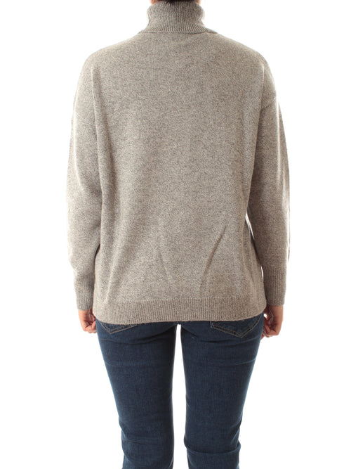 Emme Marella DORATO maglia oversize con collo alto da donna grigio