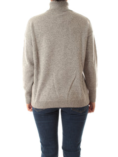 Emme Marella DORATO maglia oversize con collo alto da donna grigio