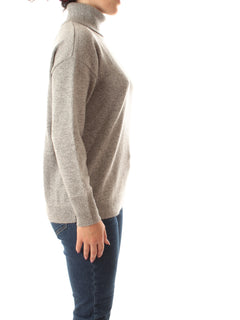 Emme Marella DORATO maglia oversize con collo alto da donna grigio