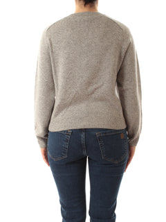 Emme Marella NOVELLA maglia boxy con lurex da donna grigio