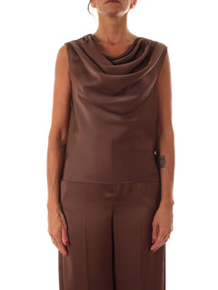 Iblues CALOTTE top in raso da donna testa di moro