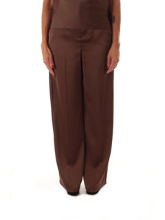 Iblues SANDALO pantalone fluido da donna testa di moro