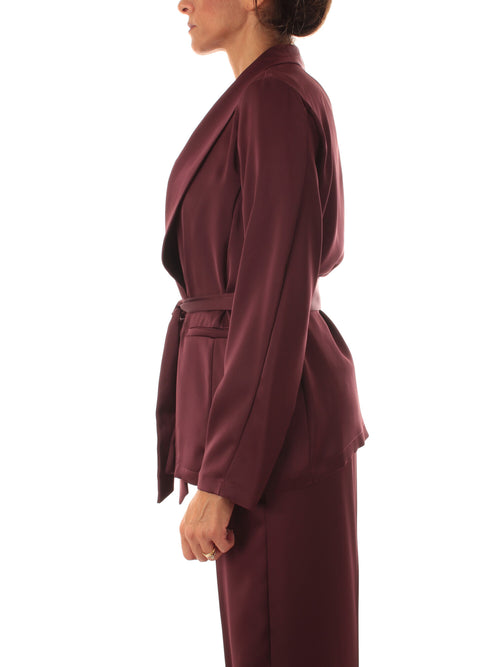 Iblues PARANA blazer morbido da donna bordeaux