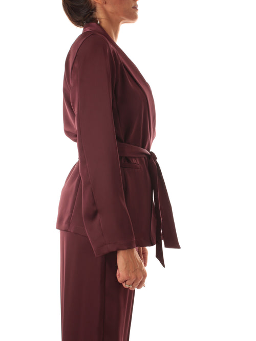 Iblues PARANA blazer morbido da donna bordeaux
