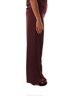 Iblues SANDALO pantalone fluido da donna bordeaux