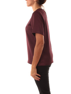 Iblues ADVICE1 blusa in raso da donna bordeaux
