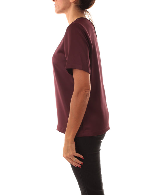 Iblues ADVICE1 blusa in raso da donna bordeaux