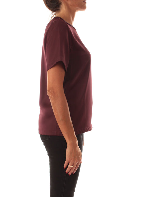Iblues ADVICE1 blusa in raso da donna bordeaux
