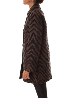 Iblues RELAX cappotto animalier da donna testa di moro