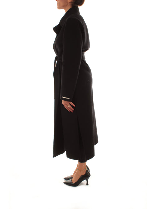 Iblues REUS cappotto doppiopetto da donna nero