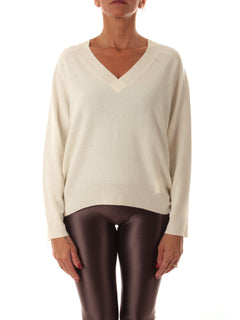 Iblues GAFF maglia misto cashmere da donna off white