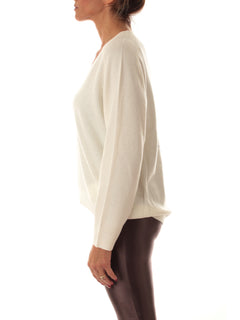 Iblues GAFF maglia misto cashmere da donna off white