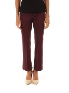 Emme Marella FLARE pantalone dritto da donna bordeaux
