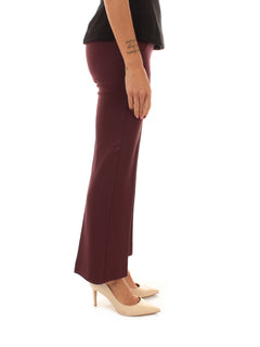 Emme Marella FLARE pantalone dritto da donna bordeaux