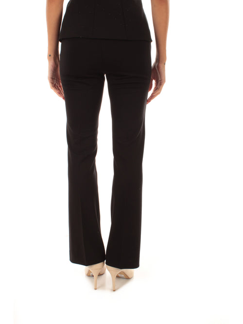 Emme Marella FLARE pantalone dritto da donna nero