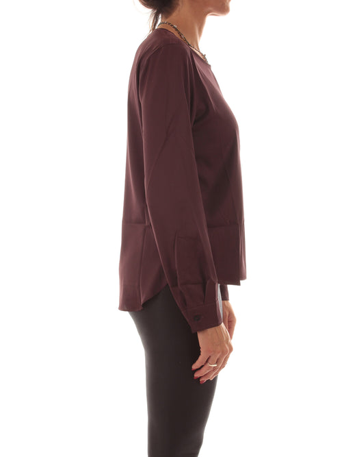 Emme Marella MADERA blusa da donna bordeaux