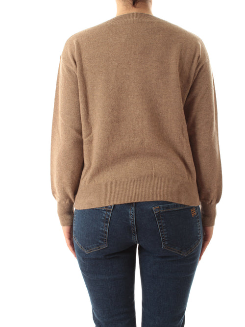 Emme Marella DIMITRI maglia in misto cashmere da donna tortora