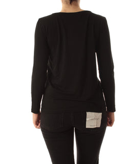 Emme Marella POLPO T-shirt con manica lunga da donna nero