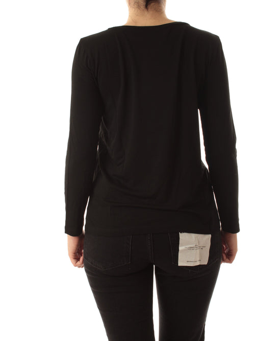 Emme Marella POLPO T-shirt con manica lunga da donna nero