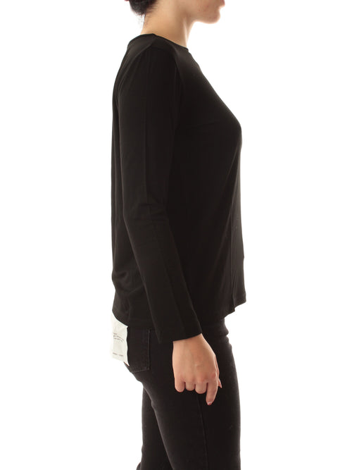 Emme Marella POLPO T-shirt con manica lunga da donna nero