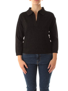 Emme Marella FAVILLE maglia oversize con lurex da donna nero