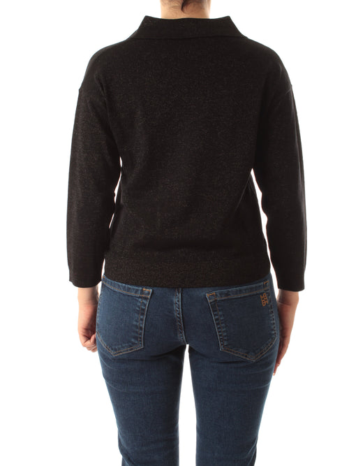 Emme Marella FAVILLE maglia oversize con lurex da donna nero