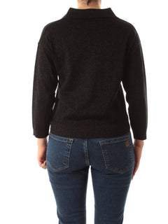 Emme Marella FAVILLE maglia oversize con lurex da donna nero