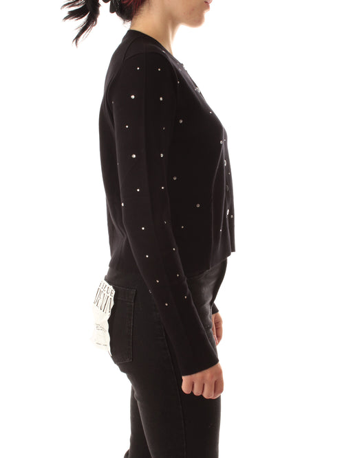 Emme Marella RENA cardigan con cristalli da donna nero