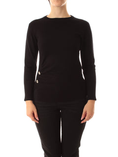Emme Marella DAMIANA maglia con dettagli gioiello da donna nero