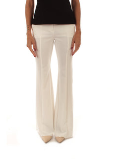 Iblues MARATEA pantalone a zampa da donna bianco