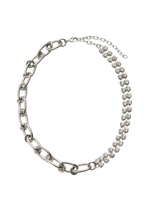 Emme Marella ROBINIA collana con strass e catena da donna argento